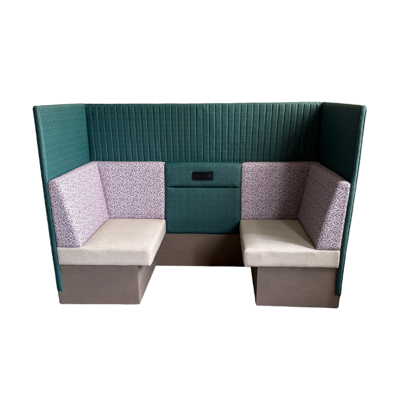 Lobby Sofa High Back Privacy Booth