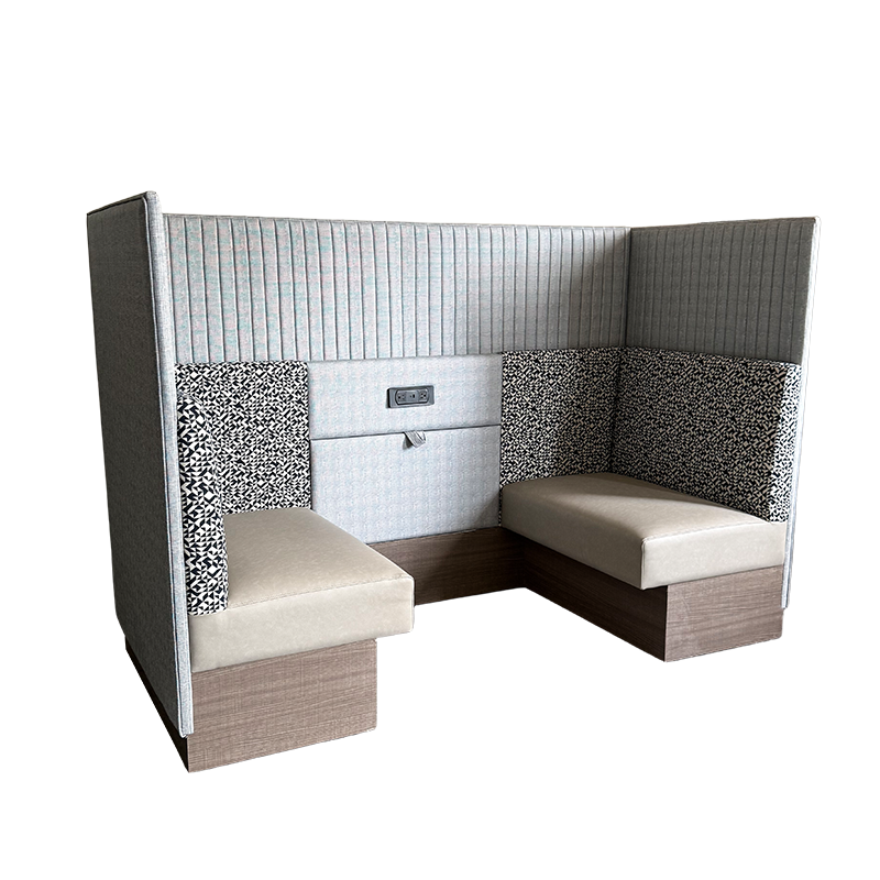 Lobby Sofa High Back Privacy Booth